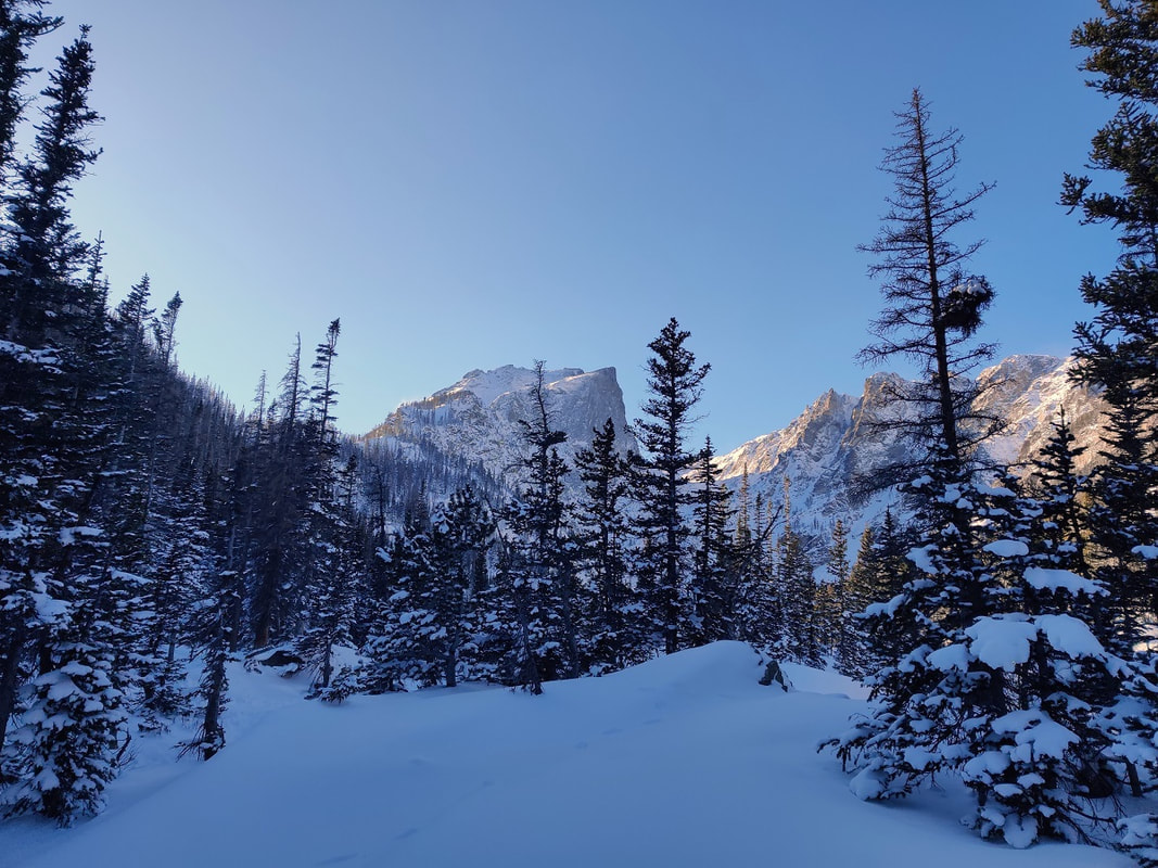 On the way to Dream Lake in Rocky Mountain National Park, Estes Park, Colorado