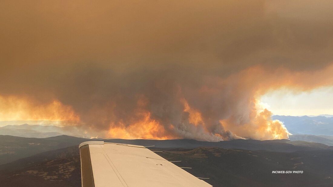 Cameron Peak Fire near Rocky Mountain National Park