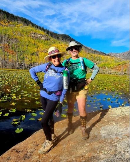 Image of Cindy and Jeri at Cub Lake, RMNP