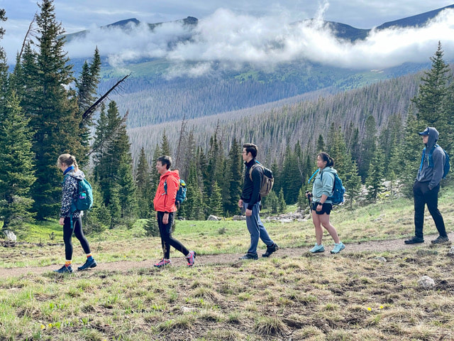 Image of a group of hikers in Rocky Mountain National Park