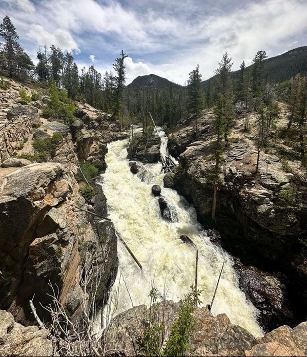 Image of Adams Falls in Rocky Mountain National Park