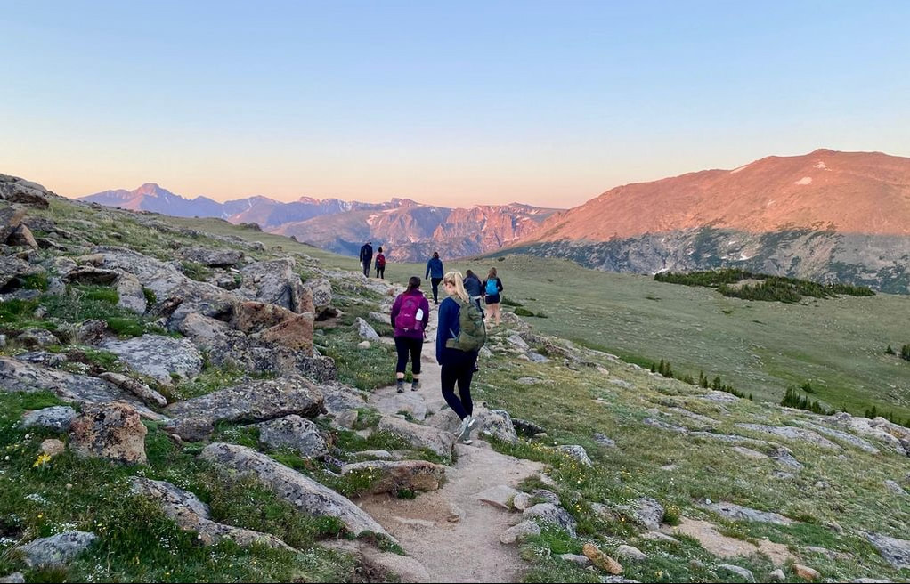 Image of hikers in RMNP